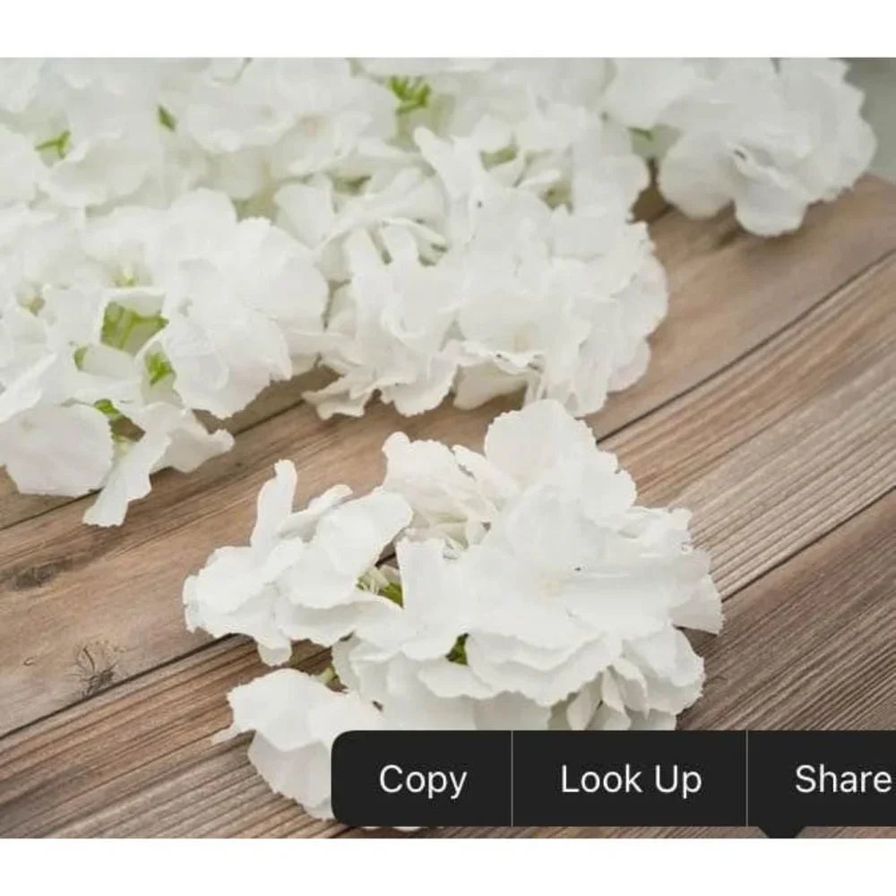 5 pack | Ivory Hydrangeas Flowers for Wedding Bouquets Centerpiece Decor ~ New
